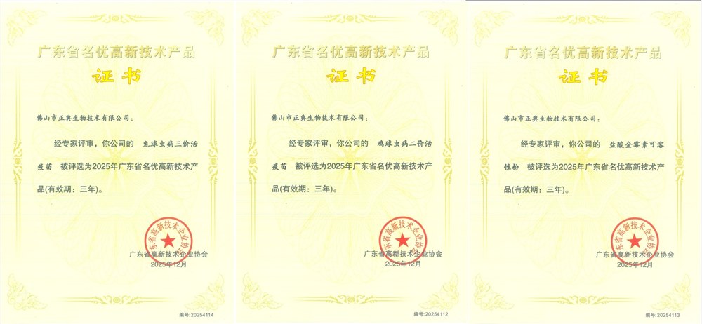 喜訊！正典生物3項產(chǎn)品獲評2025年廣東省名優(yōu)高新技術(shù)產(chǎn)品