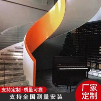 鋼結構藝術旋轉樓梯 實木梯 室內金屬工程 防蟲防潮